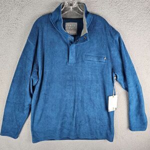 NWT Free Fly Mens Bamboo Polar Fleece Snap Pullover Mock Neck Fishing XXL